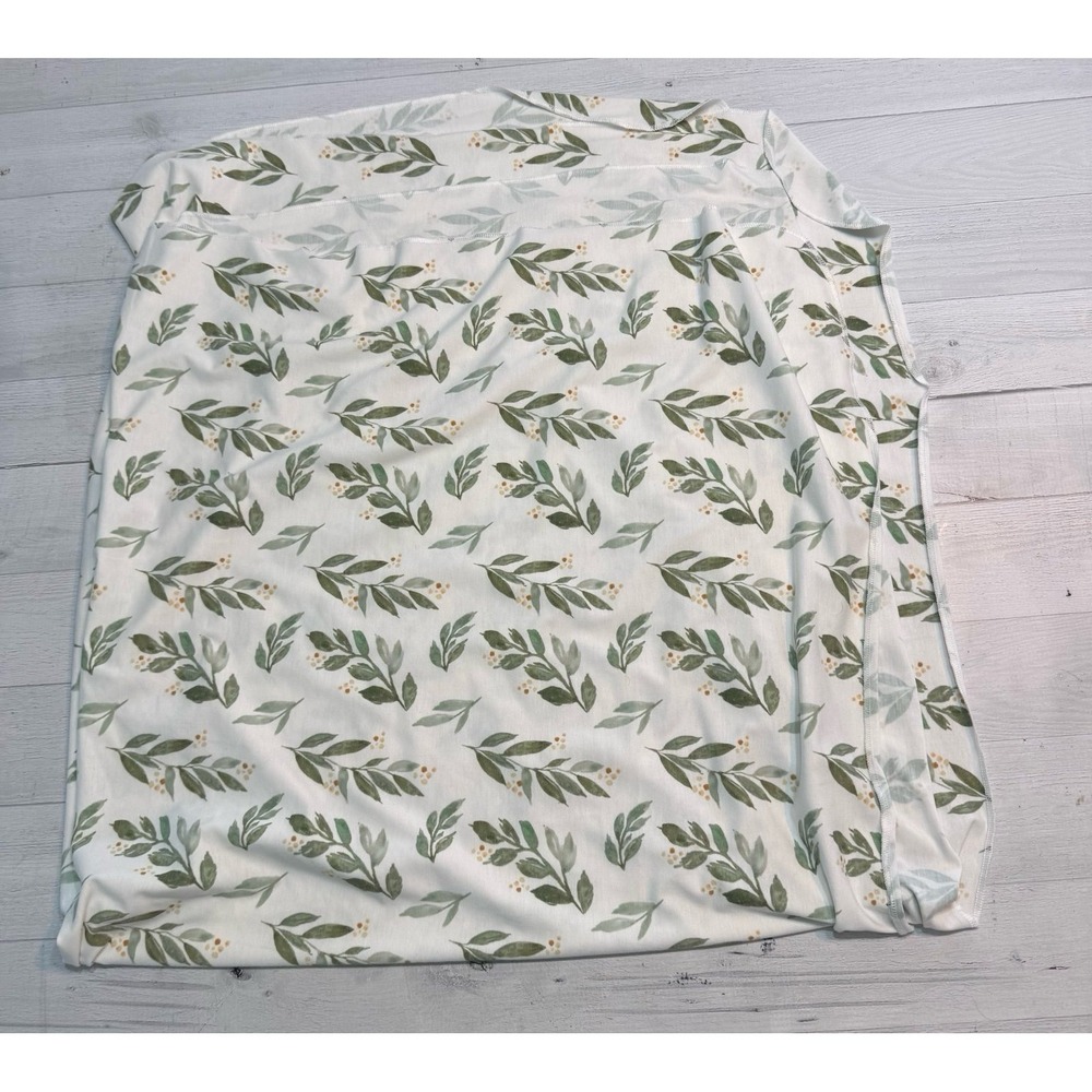 Copper Pearl knit‎ baby swaddle blanket Haven botanical floral
